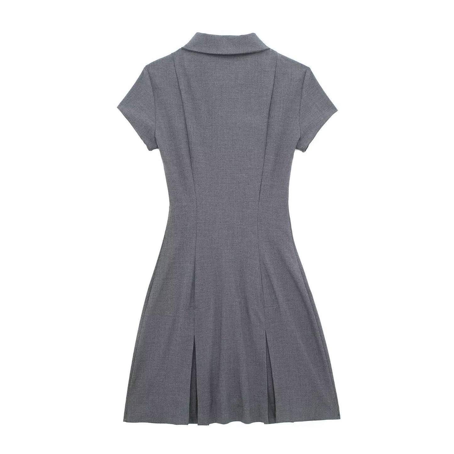 Gray Polo Mini Dress