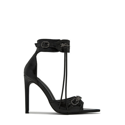 Black Cagole High Fashion buckles High Heels