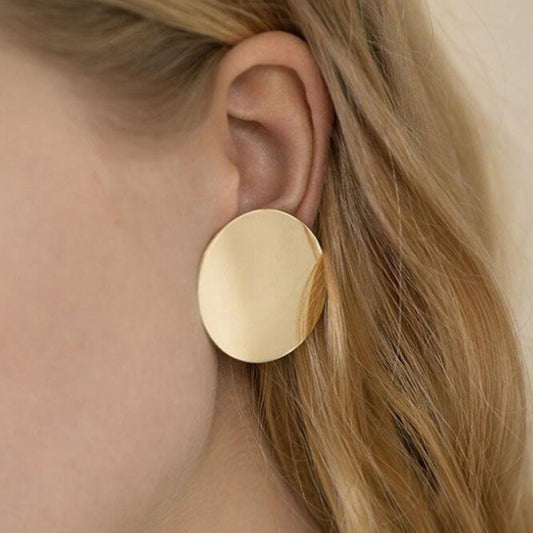 Golden Chic Disc Earrings