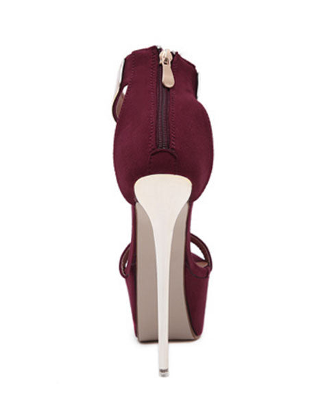 ASOS DESIGN Wide Fit Paris high heeled court shoes in burgundy | ASOS