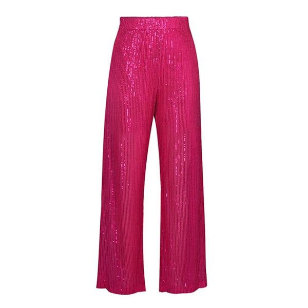 Defne Light Pink Sequin Three Piece Pants Set – Emprada